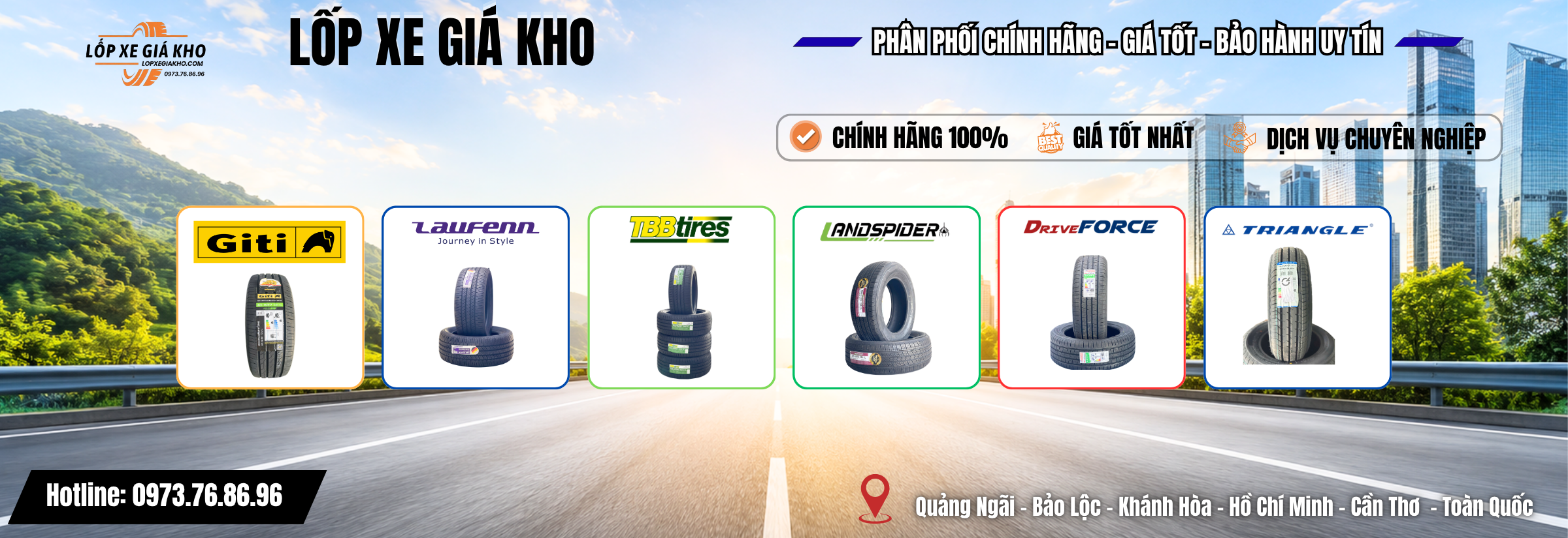 LỐP XE GIÁ KHO - BÁO GIÁ TẬN NGUỒN