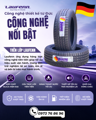Công Nghệ Nổi Bật Laufenn | Êm Ái, Bám Đường Tốt, Bền Bỉ