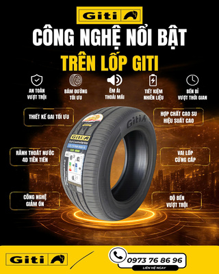 Công Nghệ Nổi Bật Trên Lốp Giti | Bám Đường, Êm Ái, Bền Bỉ